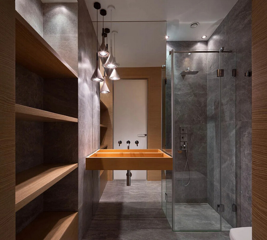Ванная комната с душевой кабиной дизайн (59 фото)