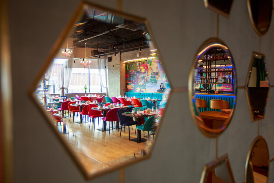 Mirrors in the hall