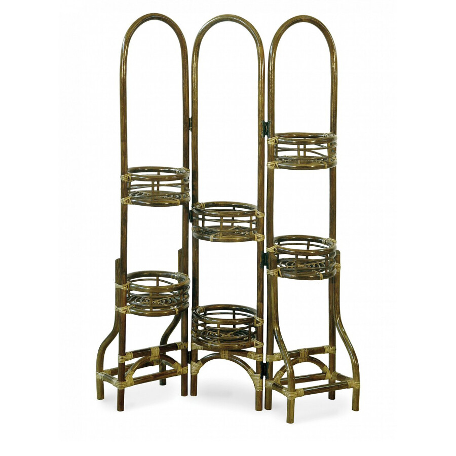 Цветочница с 6 подставками 140х90 см олива Calamus Rotan