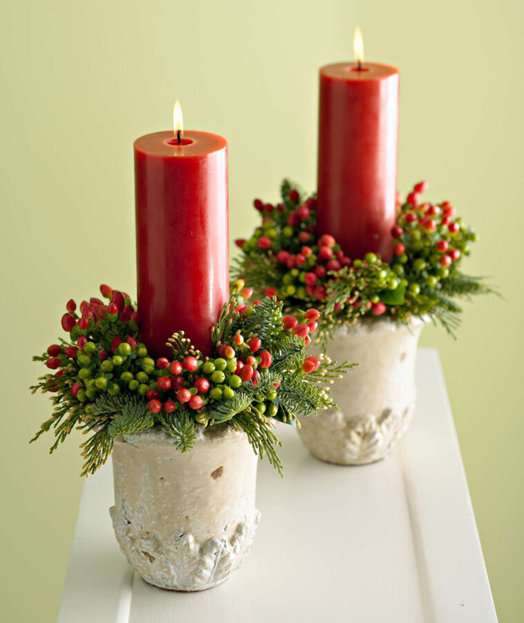 Гелевые свечи (3 шт.) «Счастливого Нового года и Рождества», без аромата, набор