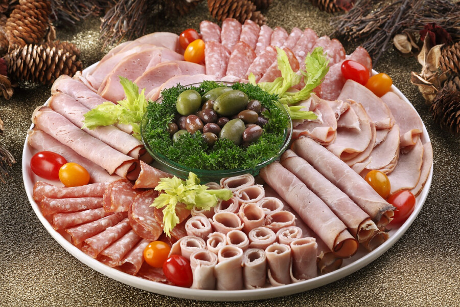 Мясное плато на Новый год