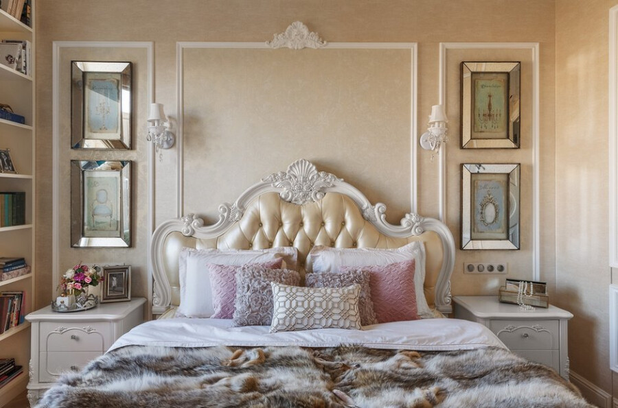 Спальня в стиле барокко - 26 роскошных интерьеров