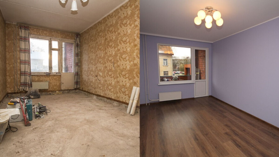 Бюджетный ремонт квартиры своими руками: фото до и после | Home-ideas.ru