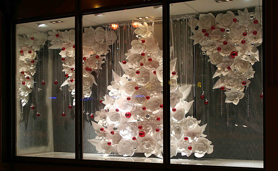 новогодние украшения на окна своими руками шаблоны | Дзен