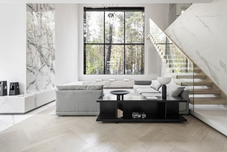 Living room with the second light