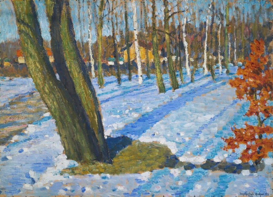 Игорь Грабарь “Мартовский снег”, 1921 год