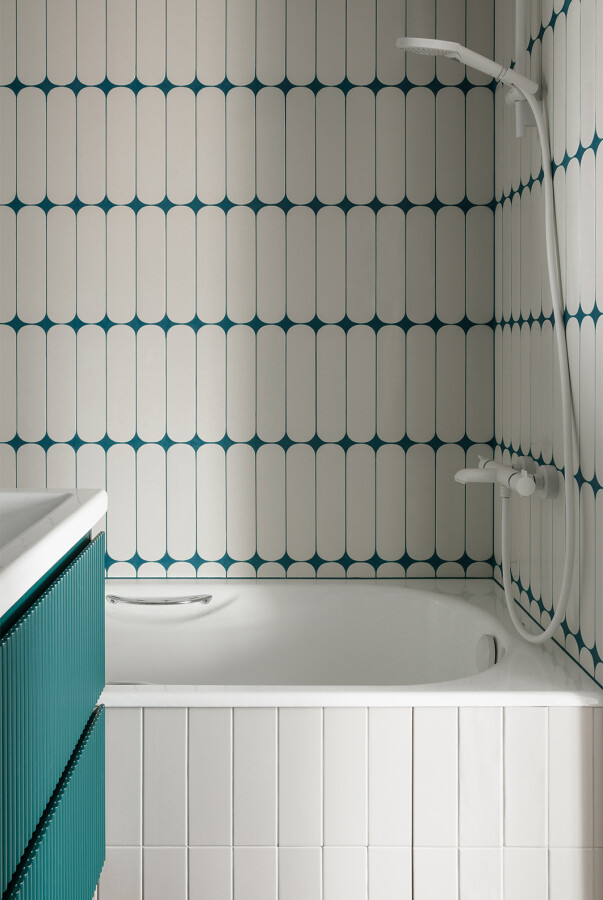 Tiles in the bathroom
