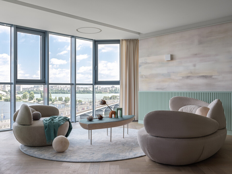 View of the city from the living room