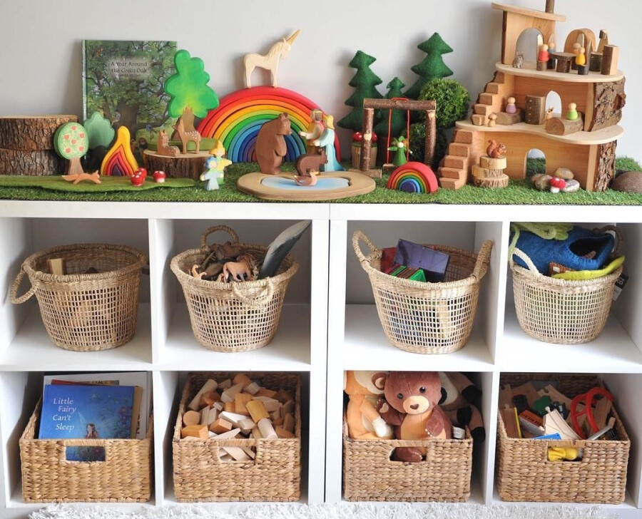 Как убрать детские игрушки, идеи для хранения в детской комнате