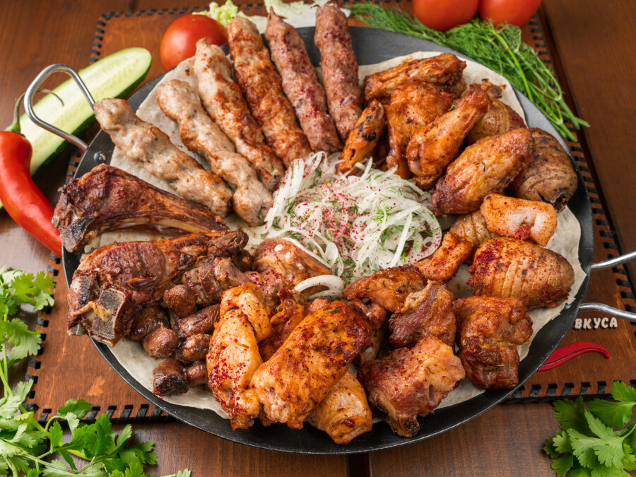 Мясная тарелка гриль