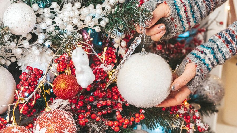 Игрушка на елку своими руками DIY МК Украшение на елку шар Новогодний декор