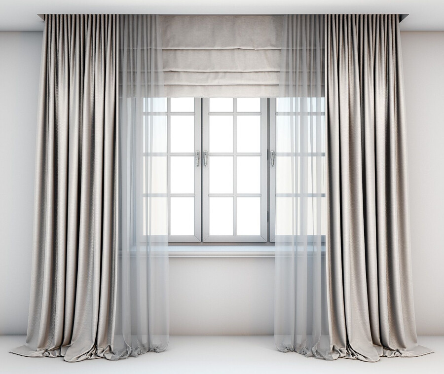 Выбор и пошив шторы для гостиной своими руками
