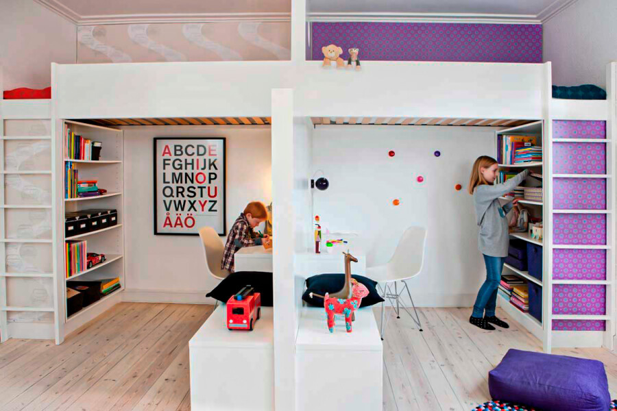 Видео: удачный проект комбинированной детской комнаты