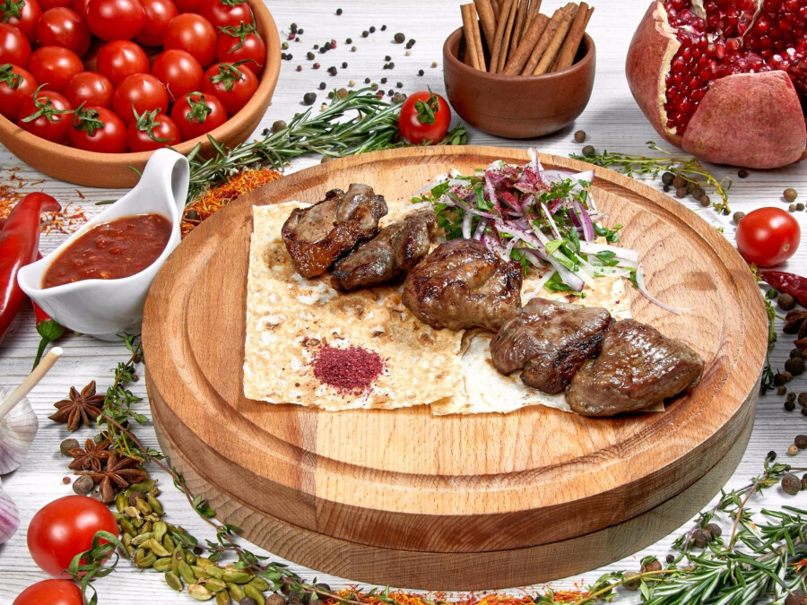 Подача шашлыка