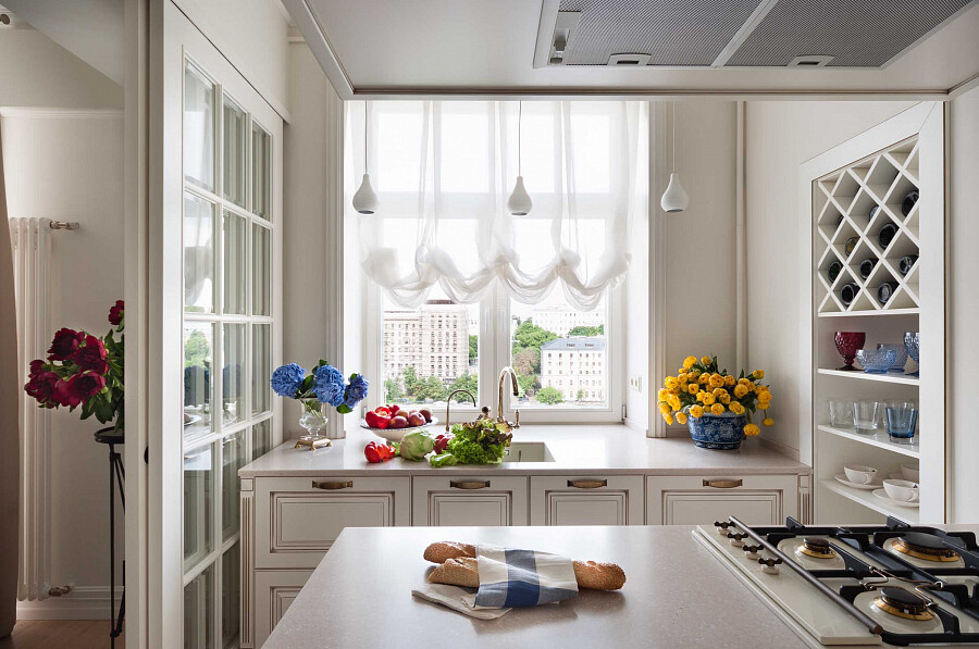 Варианты декора кухонного окна: как оформить окно в кухне и как украсить кухню без штор?