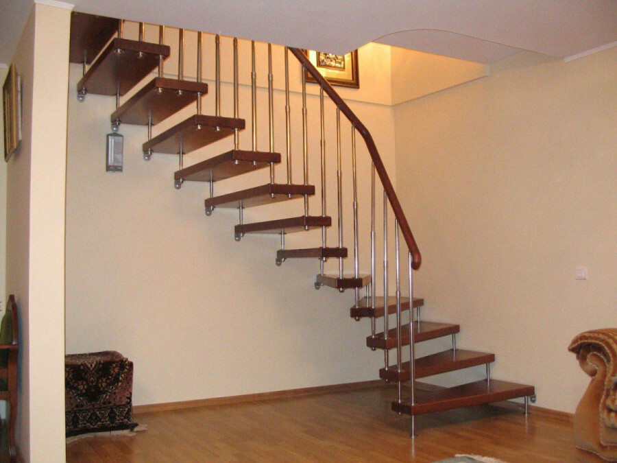 Лестница в частном доме на второй этаж | + Лучших фото !!!
