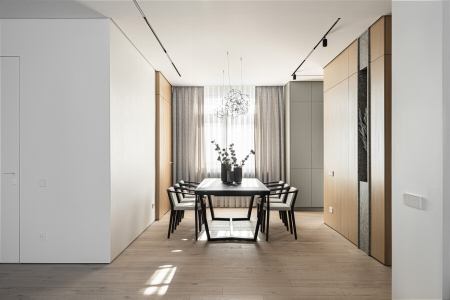 The dining room area