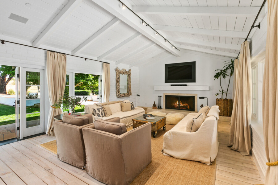 Interior of the house of Sandra Bullock in San Diego 