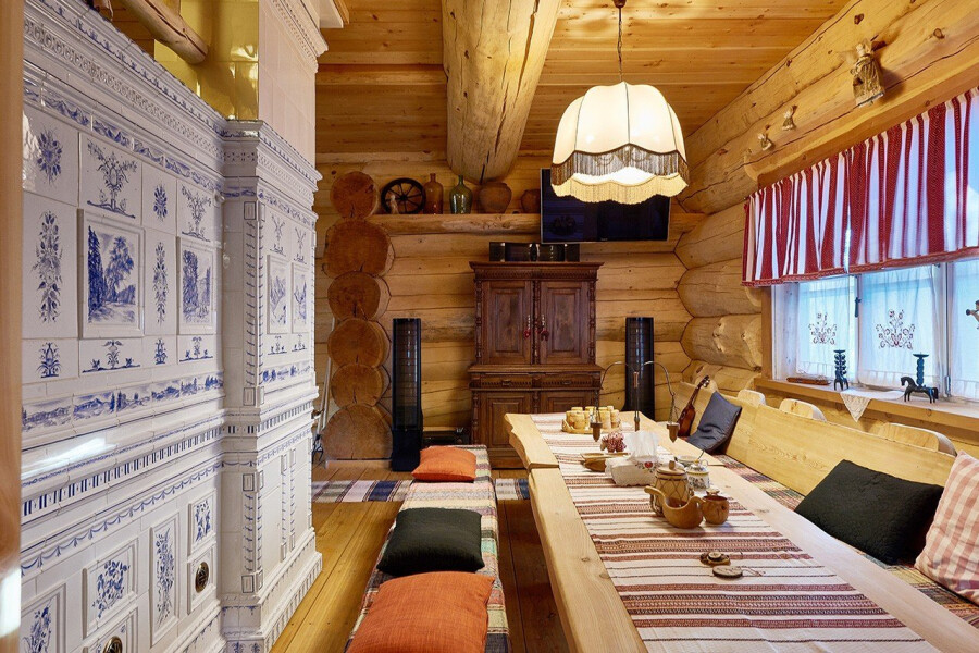 Деревянные дома в русском стиле (73 фото)