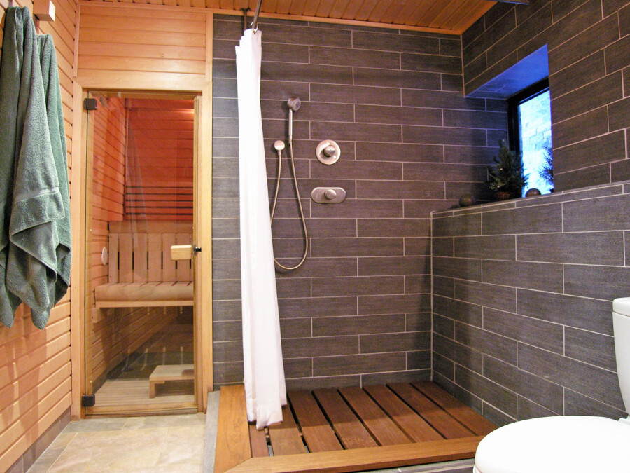 Моечное отделение в бане: дизайн интерьера и варианты отделки