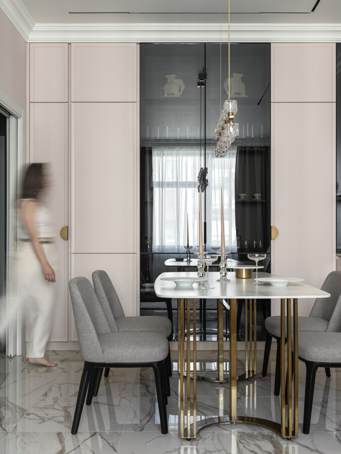 Dining table in the kitchen