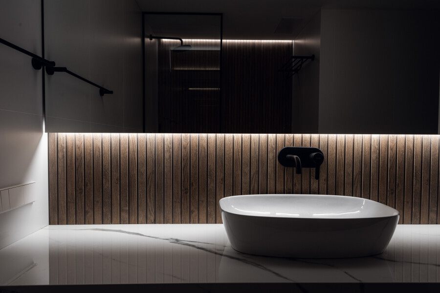 Lighting scenarios in the bathroom