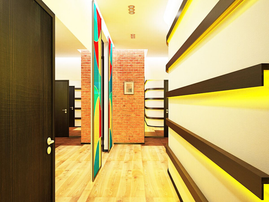 ☀ Как шкаф украсит дизайн маленького коридора ☀