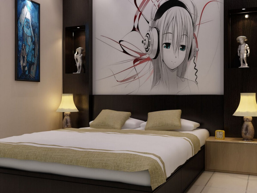 Украшение комнаты в стиле аниме