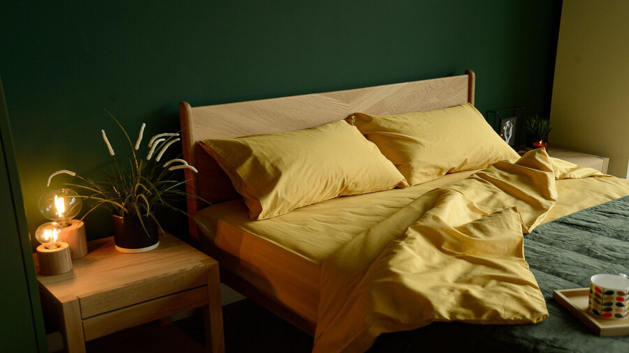 Спальни в горчичном цвете: 30 вариантов дизайнов