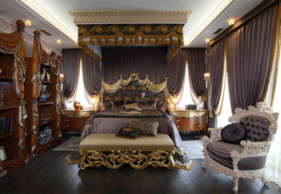 Спальня  в стиле рококо