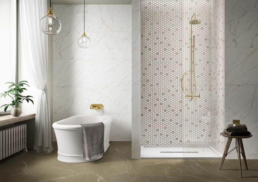 Ванная без плитки: варианты отделки стен и пола с примерами современного  дизайна в душевых, санузлах и домашних саунах | Блог DG-HOME.RU
