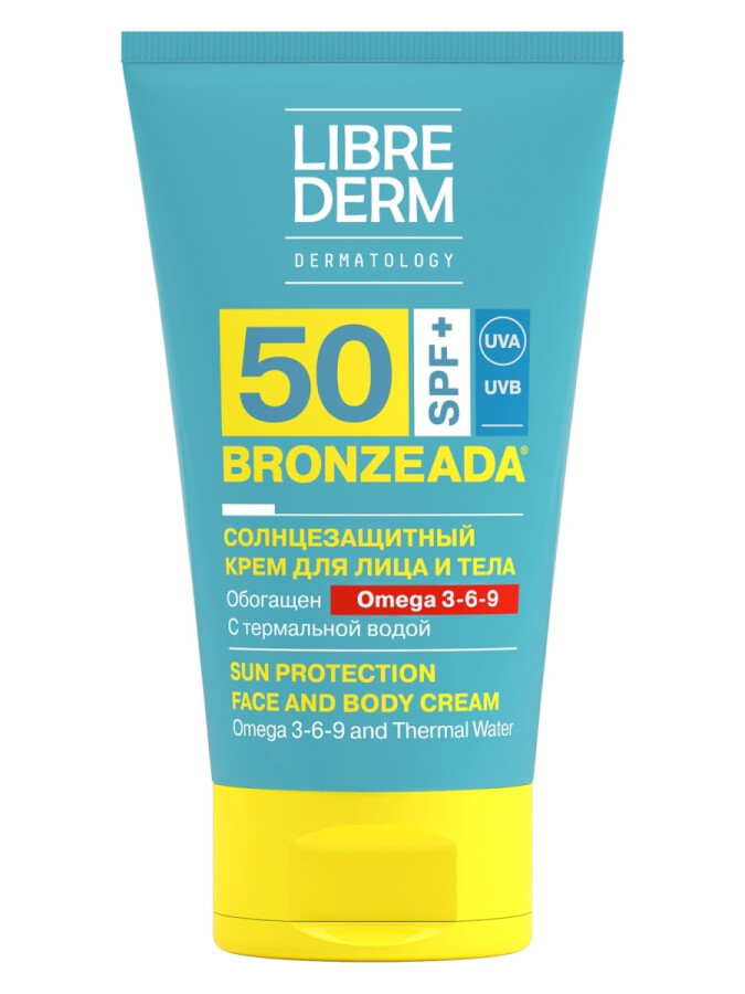 Крем для лица и зоны декольте солнцезащитный Bronzeada SPF50