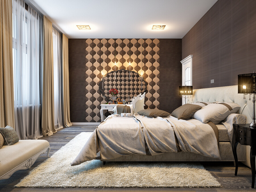 Спальня в стиле Арт-Деко — роскошный и уютный дизайн (58 фото)