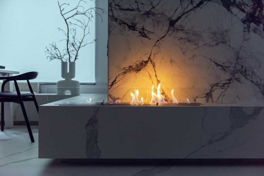 A fireplace fireplace