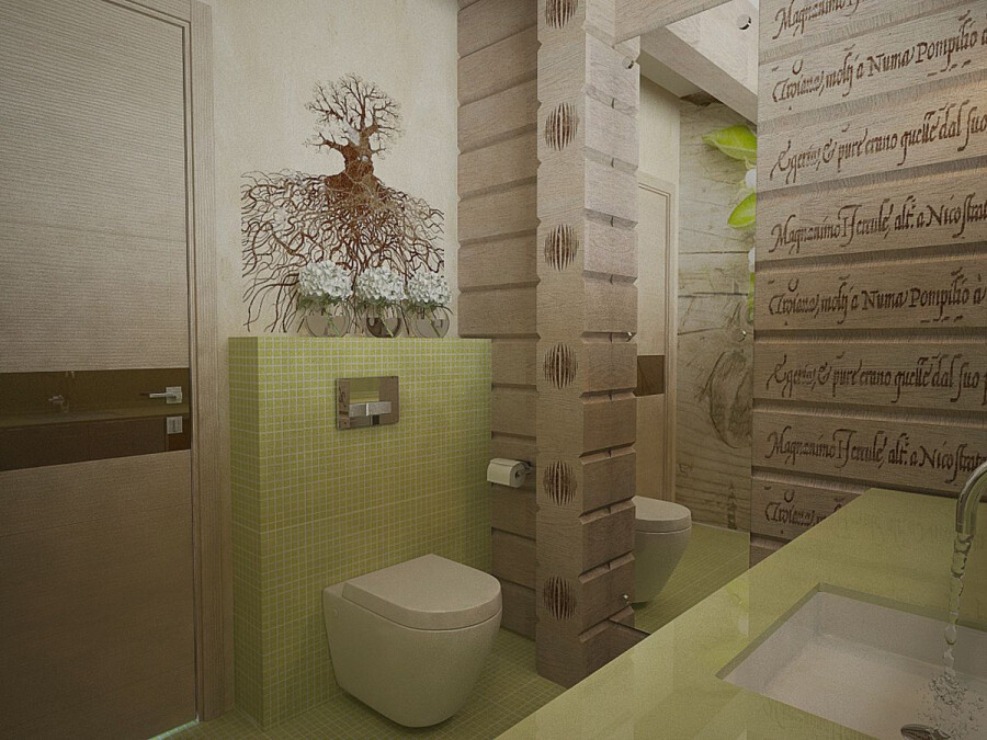 Дизайн интерьера туалета + фото (санузлы)