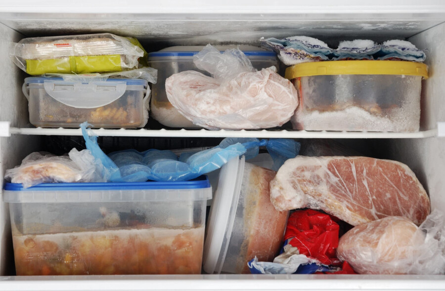 Продукты в морозилке