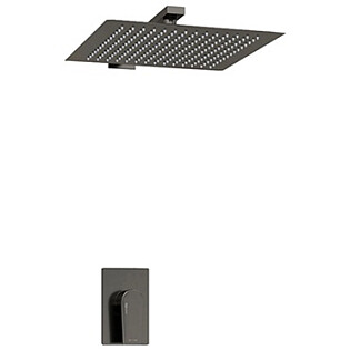 Душевой комплект встраиваемый с верхним душем оружейная сталь Wasserkraft A84182