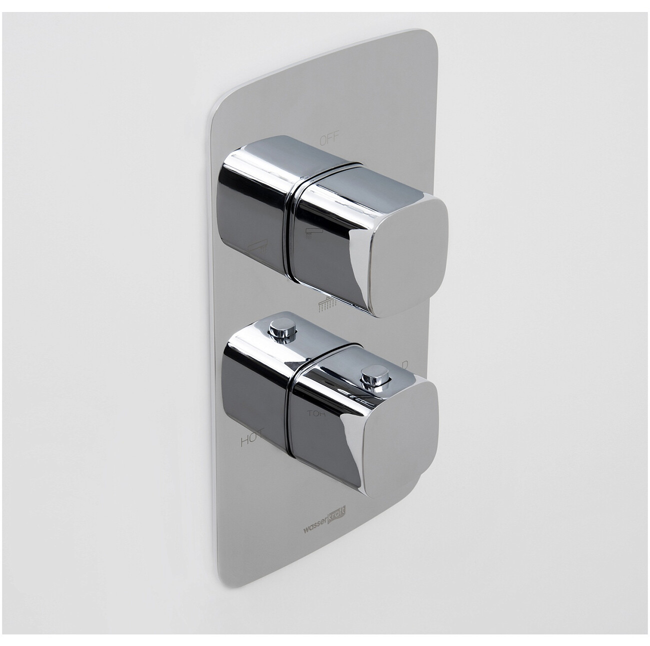 Смеситель для ванны и душа термостатический хром Wasserkraft 8644 Thermo - изображение 2