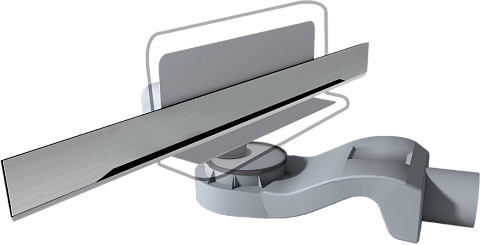 Душевой лоток с щелевой решеткой 60 см хром Ck Drain Lena-AQUA003-60