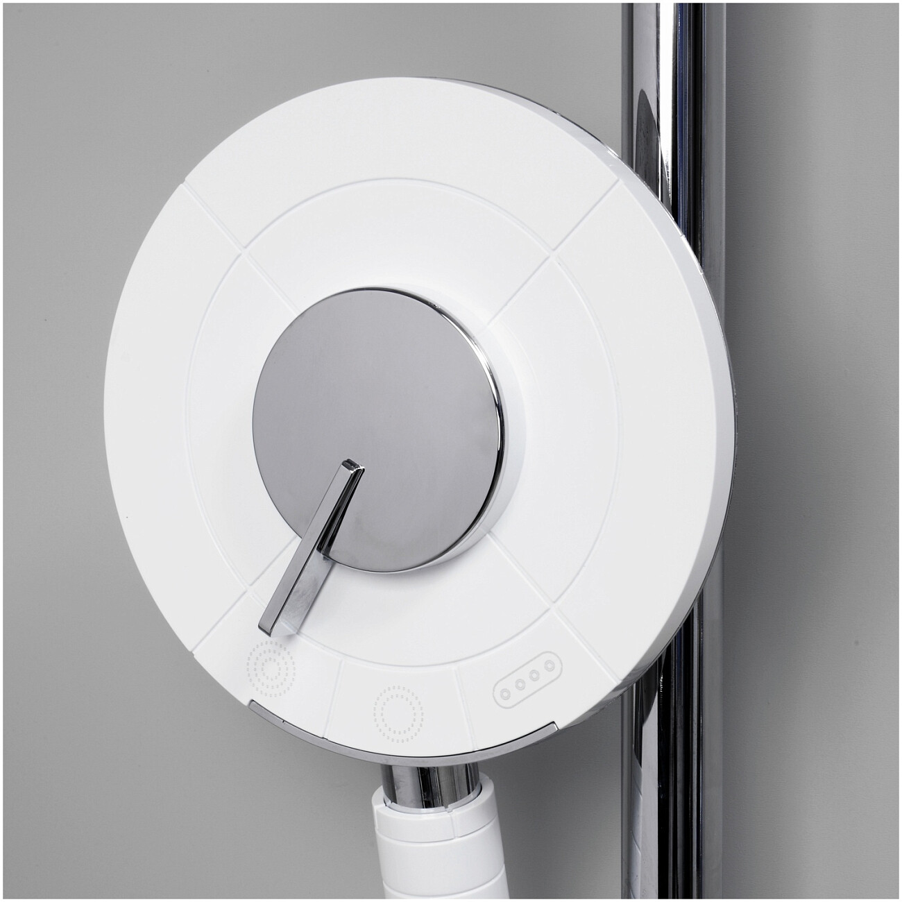 Лейка для ручного душа круглая с 3 режимами 16 см белая, хром Wasserkraft A059 - изображение 5
