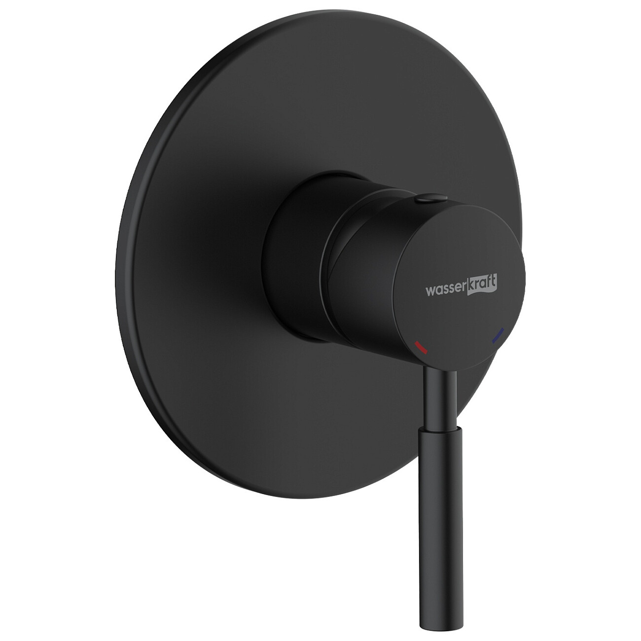 Смеситель для душа встраиваемый из латуни черный Wasserkraft 3351 - изображение 2