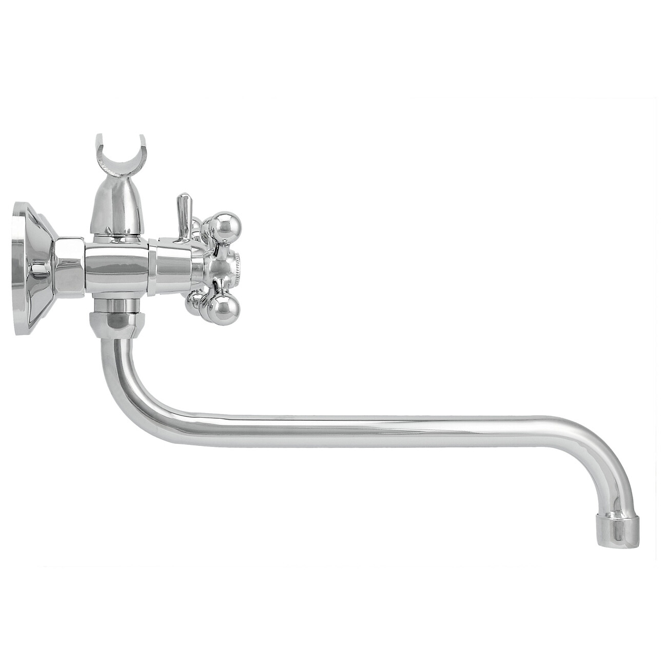 Смеситель для ванны двухвентильный с душевым гарнитуром хром Juguni Aquarius JGN0140 0402.656 - изображение 10