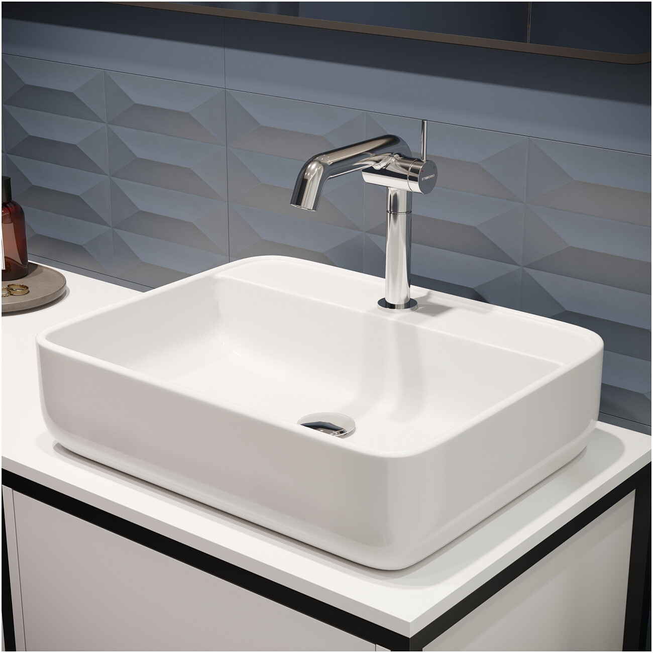 Смеситель для раковины однорычажный хром Stworki "Лунд" S25010CR - изображение 7