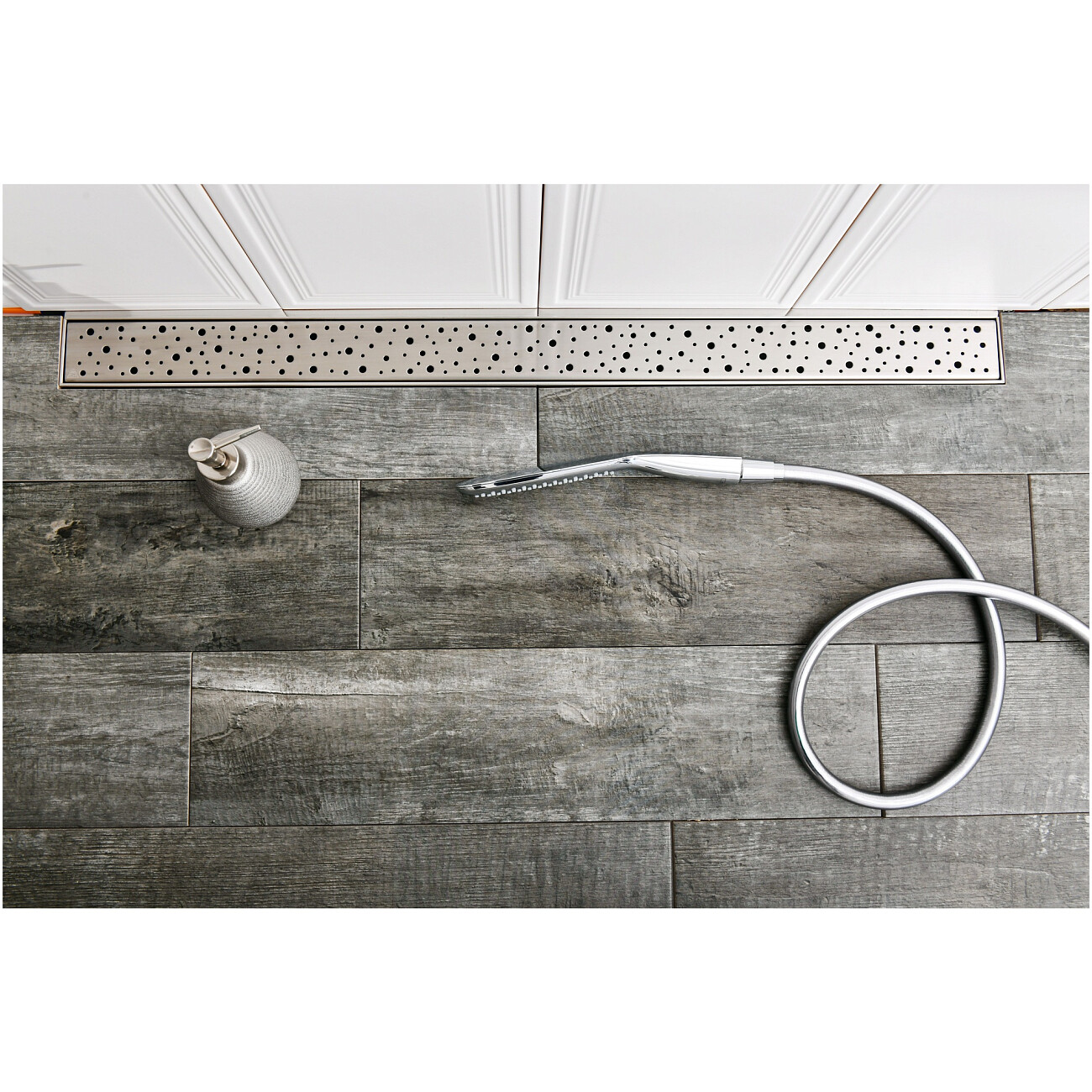 Душевой лоток с решеткой 35 см хром Creto Points CRE-350 PN - изображение 3