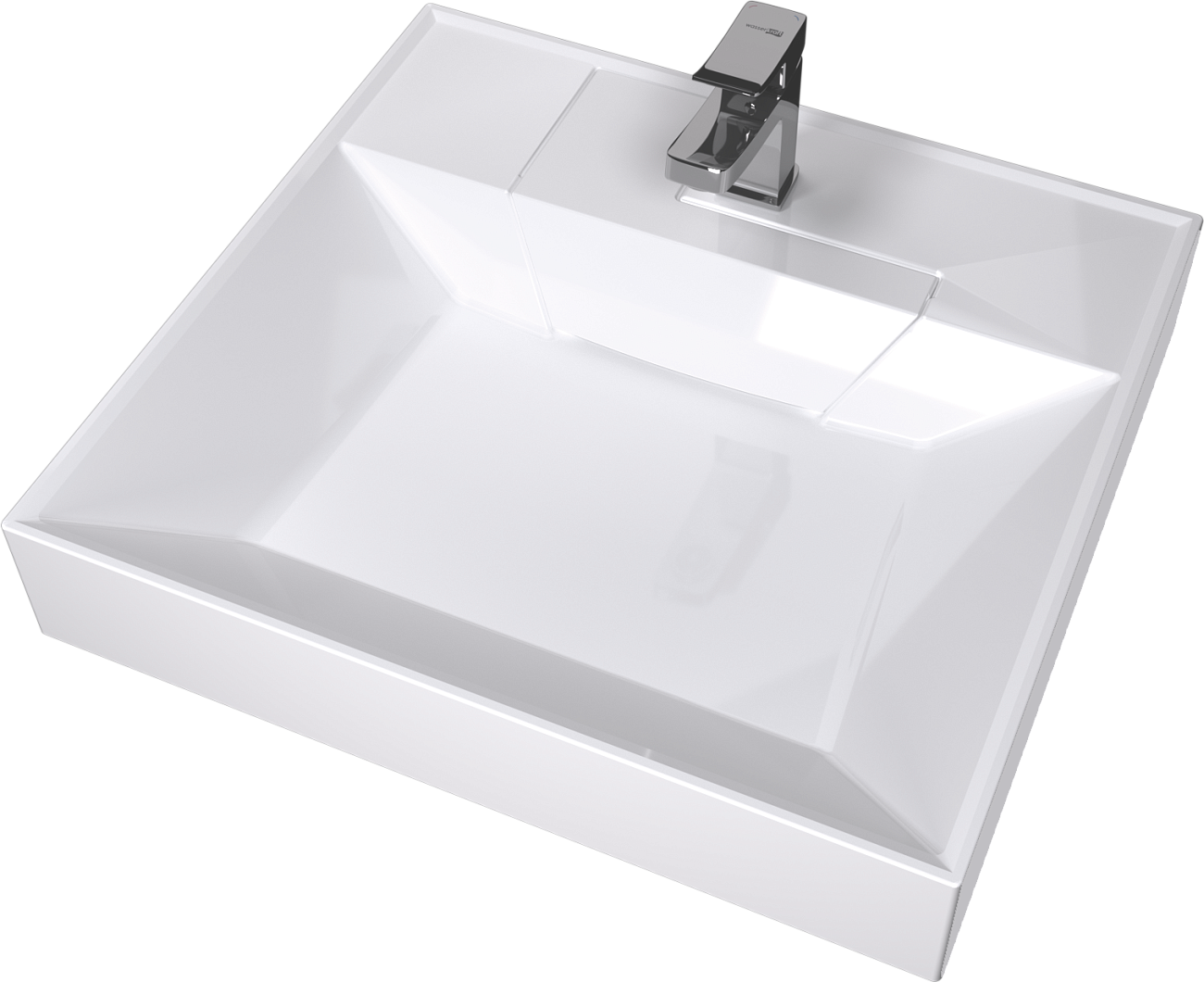 Раковина из мрамора на стиральную машину 55х60 см белая Stworki "Дублин" RSD550 - изображение 6