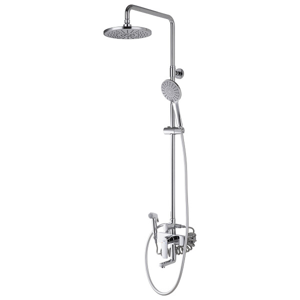 Душевой комплект с гигиеническим душем хром D&K Bayern.Fürth DA1524701B18 - изображение 1