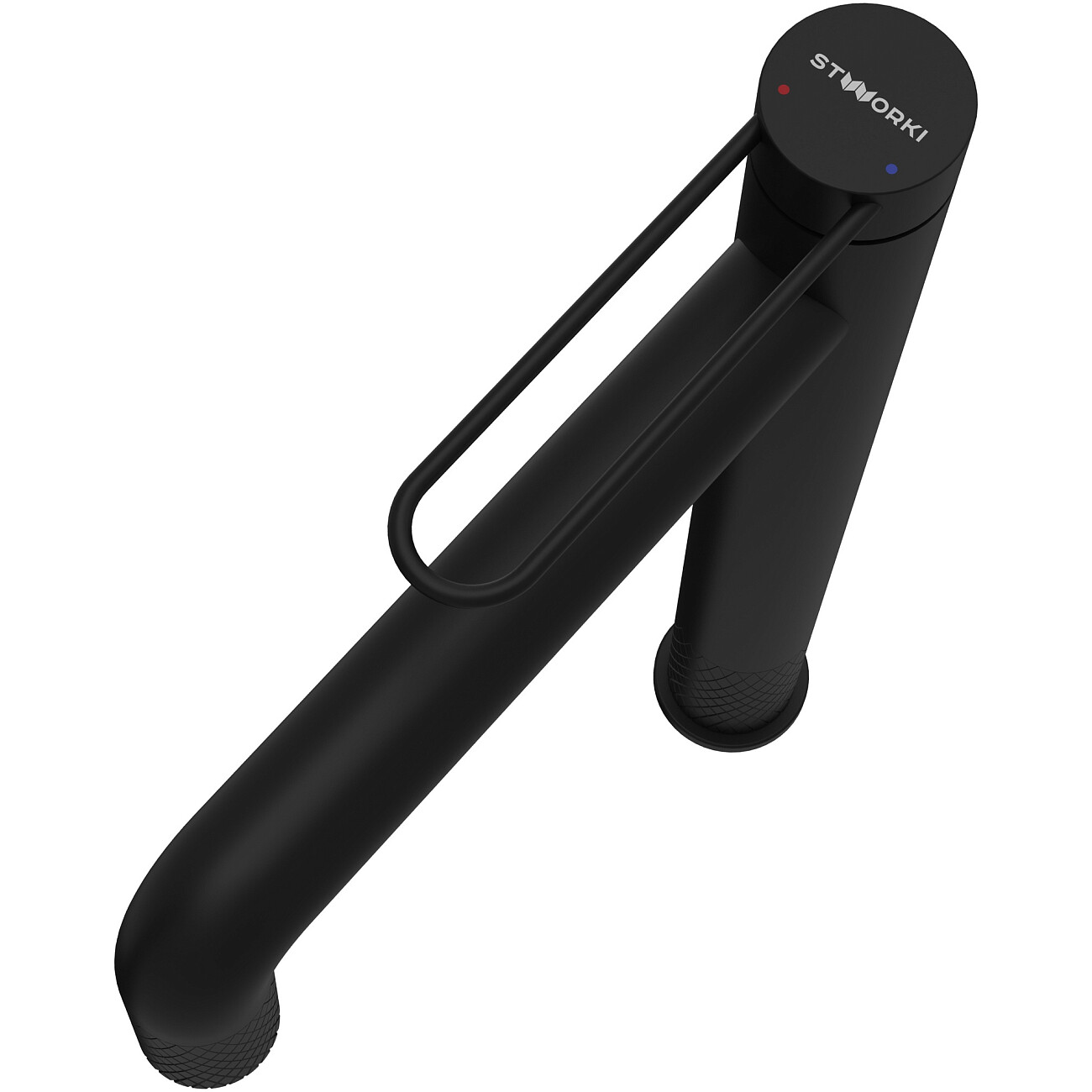 Смеситель для раковины однорычажный черный Stworki "Левангер" S07020BK - изображение 10