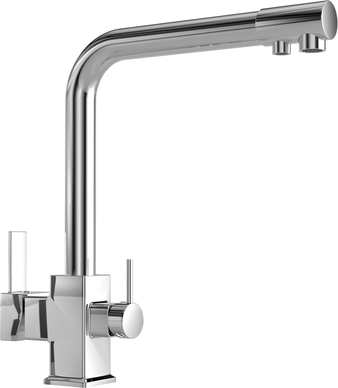 Смеситель для кухни хром Mega Life MG-TK06 с фильтром для воды "Кристалл" ECO H Pro - изображение 5