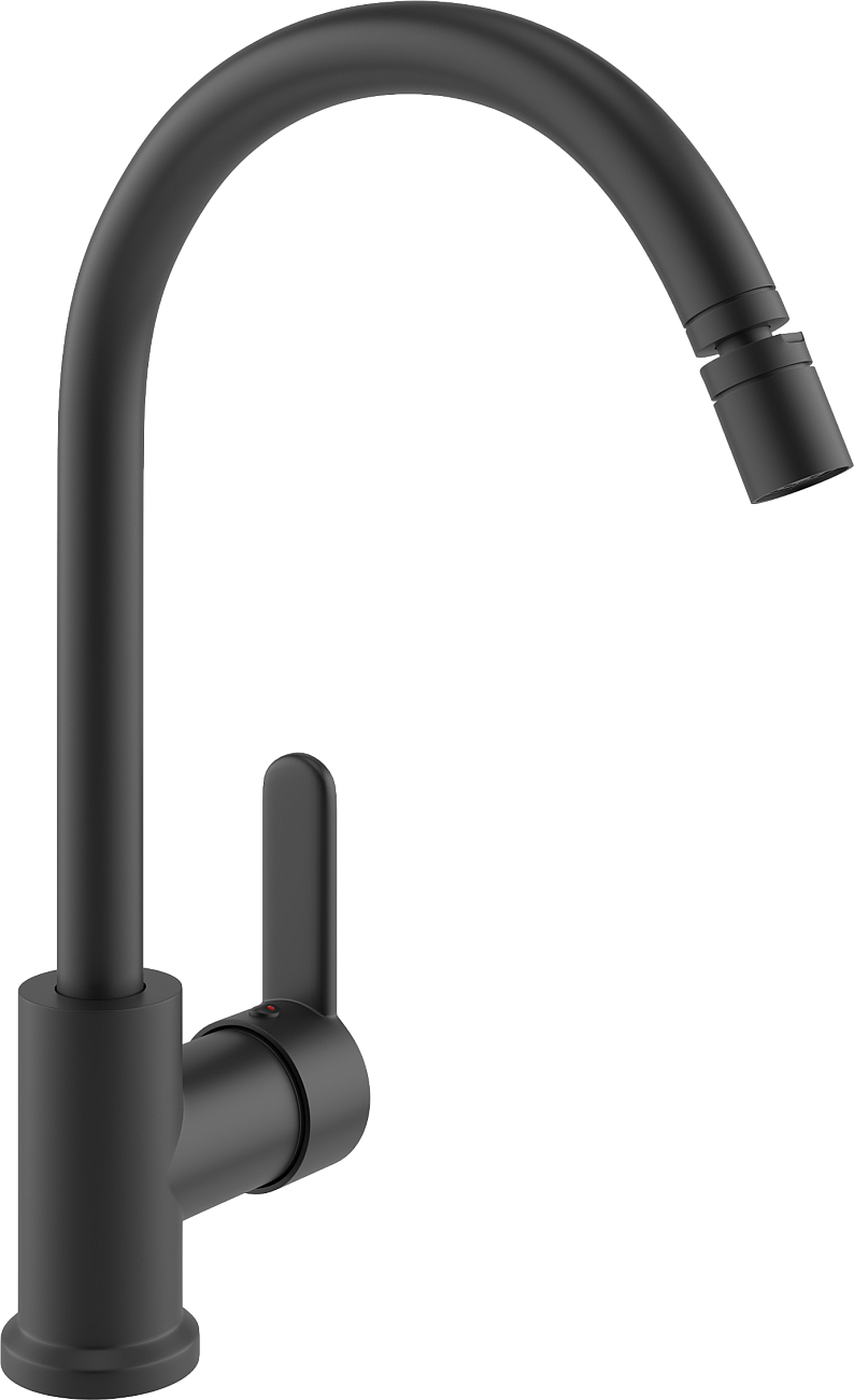 Смеситель для кухни черный Mega City MG-ZRV102-b - изображение 7