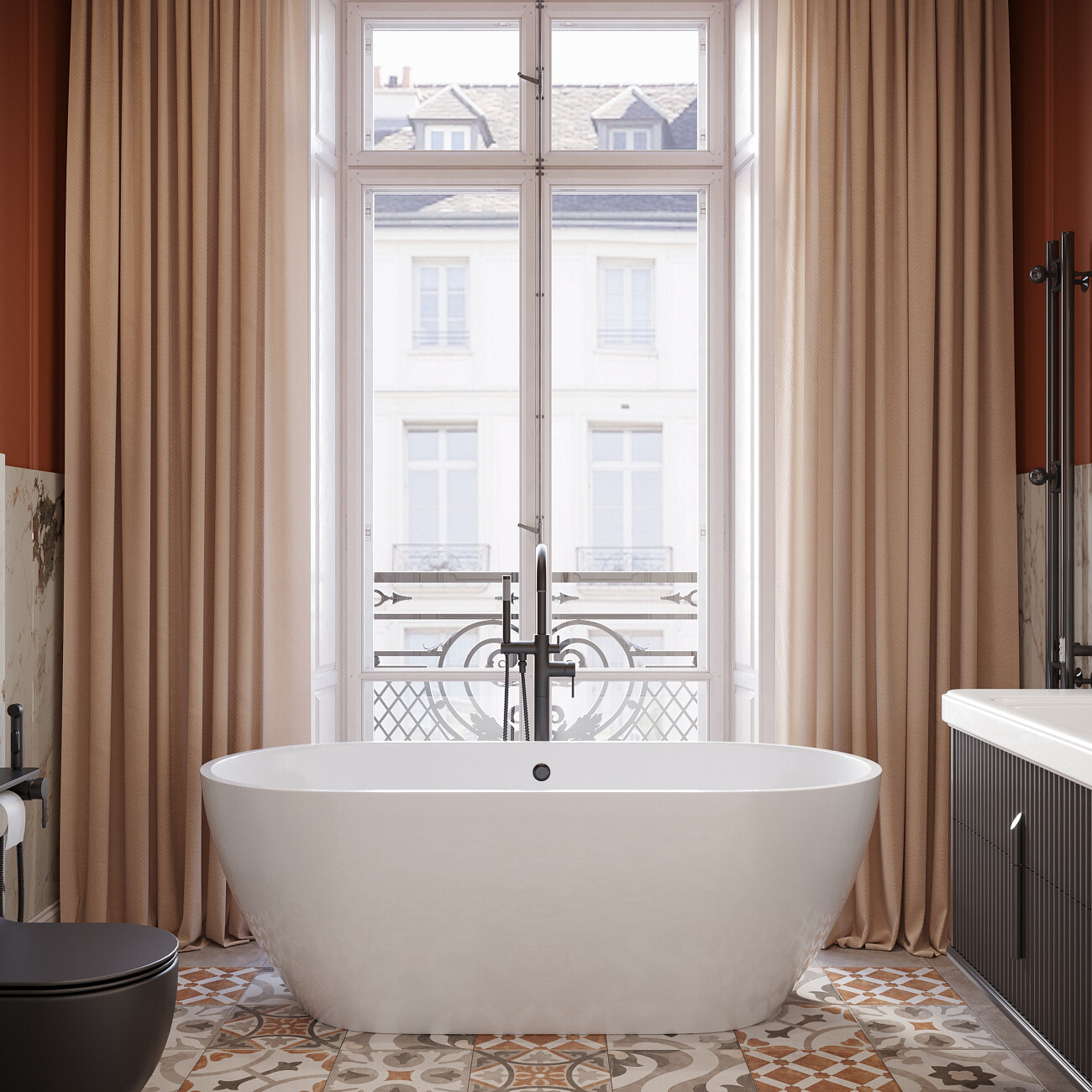 Ванна из искусственного камня овальная 80х170 см белая Stworki "Берген" ФР-00014094 - изображение 3